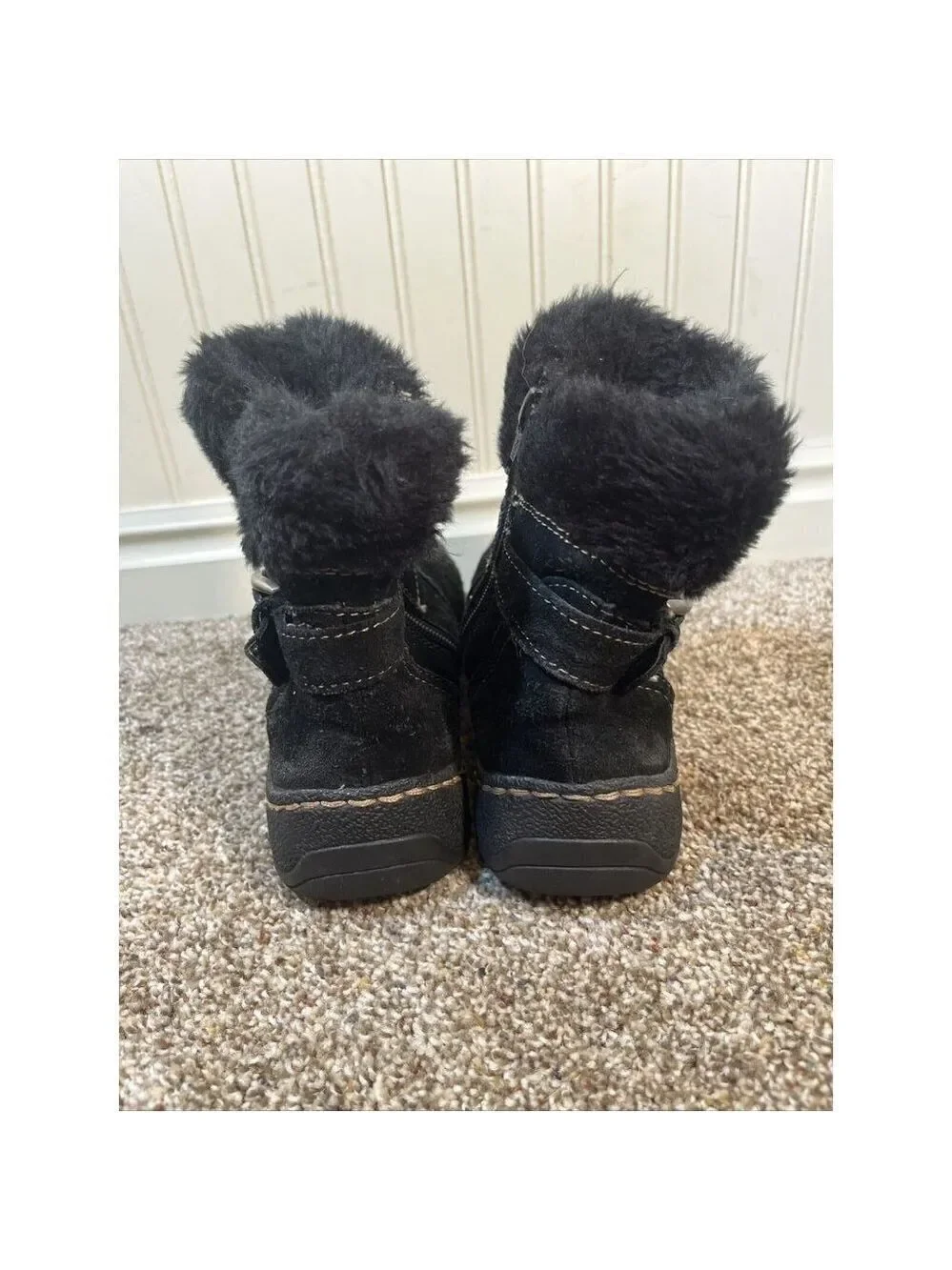 Baretraps Eryn Womens Size 6 Black Regular Suede Winter Boots